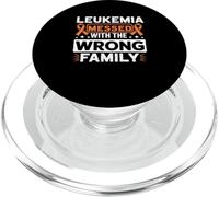 Lukemia Messed With Wrong Family Blood Cancer Awareness PopSockets PopGrip per MagSafe