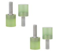 Lukery 4 pezzi Viti a macchina M10 in acciaio inossidabile 304 con testa in materiale poliuretano (M10x20-20x25)