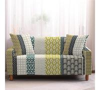 Lukery Copridivani Elastici 1 2 3 4 Posti, Stampa semplicità 3D Super Morbido Elasticizzato Fodera per Divano Antiscivolo Copridivani Universale Copertura Divano (4 posti,Striscia 5)