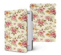 Lukery Floreale Pastorale 3D Custodia per Kindle, 6.8" e 7" Cover Protettiva in Pelle PU con Supporto Pieghevole e Cinturino a Mano, Accessorio per Viaggi e Lettura (Floreale 3)