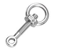 Lukery Golfari di sollevamento M20 con dado ad occhiello in acciaio inox 304,bullone ad occhiello con dado ad anello (M20 x 100 mm)