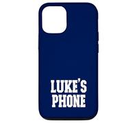 Luke's Phone Nome Luke Personalizzato Bianco Blu Custodia per iPhone 12/12 Pro