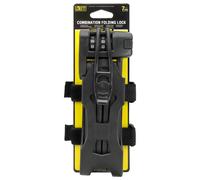 LUKETT Antifurto pieghevole bloccadisco moto con combinazione, 85cm