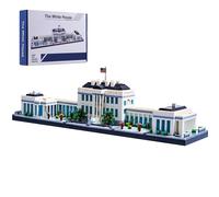 LUKHANG Gift Architecture: Set di modellismo della Casa Bianca - Kit di microblocchi coinvolgente con 3520 pezzi - Perfetto per adulti e adolesce