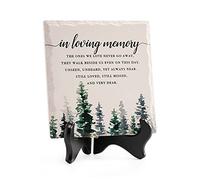 LukieJac - Targa con cavalletto in legno con scritta in lingua inglese "Sorry for your Loss Remembrance", regalo per simpatia, idea regalo per il giorno della memoria della persona amata