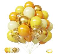 Lukiituke Palloncini gialli, 60 pezzi, 30,5 cm, giallo lime e oro, palloncini per feste di compleanno, matrimoni, addio al nubilato, decorazioni per feste
