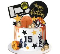 Lukinuo Pallacanestro, 21 pezzi, decorazione per torte a tema pallacanestro NBA marzo follia Giordania accessori per feste