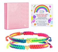 LUKIUP 2 bracciali per bambini della scuola, regalo per l'inizio della scuola, 2 braccialetti, per l'inizio della scuola, per il primo giorno della scuola, regalo per l'inizio della scuola, Eine