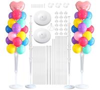 LUKIUP 2 Pezzi Palloncino Supporto Kit, Supporto per Palloncini da Tavolo, Porta Palloncini Riutilizzabile, Kit Supporto Palloncini per Compleanno, Nozze, Feste Decorazione