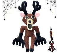 LUKIUP 99 Nights In The Forest Peluche Cervo, Il Cervo in Piedi Cattivo Giocattolo di Peluche Dal Gioco, Morbido Animale di Peluche per Bambini & Adulti Halloween & Compleanni