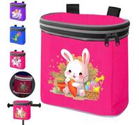 LUKIUP Borsa da bicicletta per bambini, impermeabile, coperchio rimovibile, borsa da bicicletta per manubrio con riflettori, robusta, leggera e facile da montare, pratica conservazione