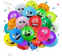 LUKIUP Emotion Serie Palloncini in lattice, 12 pollici, palloncini colorati per feste, palloncini divertenti, per baby shower, compleanno, decorazione per ragazzi e ragazze (50)