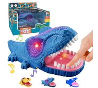 LUKIUP Gioco del Coccodrillo Croco Doc Game, Denti di Coccodrillo Leone/Coccodrillo/Squalo, Gioco di Abilità per Famiglie, Metti alla Prova la Tua Fortuna (Dinosauro)