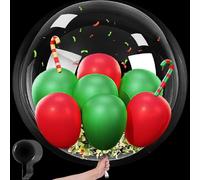 LUKIUP Grandi Palloncini, 6 Pezzi Trasparente Palloncini Giganti, Grande Palloncino Gonfiabile 36 Pollici, 90 Cm Palloncino Gonfiabile Gigante Per Halloween, Compleanni, Matrimoni, San Valentino