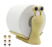 LUKIUP Portarotolo carta igienica 3D, design a forma di lumaca, in PLA ecologico, divertente, decorazione da bagno e porta rotolo per WC, senza fori, design moderno con animali per la conservazione