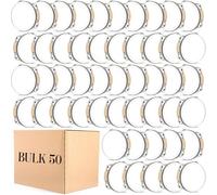 Lukmaa 50 pezzi 15,2 cm Tamburello nuziale Bulk Drum per adulti Hand Held Percussioni Regalo Legno Metallo Jingles Musicale Educativo Drum Strumento per Chiesa Festa di Nozze Bomboniere