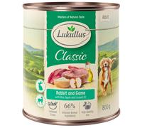 Lukullus Alimentazione naturale Adult 6 x 800 g umido cane - Coniglio & Selvaggina