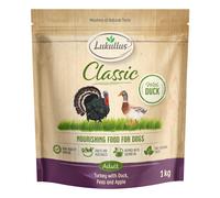 Lukullus Classic Tacchino & Anatra – Nuova ricetta – 1 kg Lukullus Classic Tacchino & Anatra – Nuova ricetta – 5 kg (5 x 1 kg)