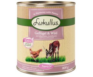 Lukullus Junior 12 x 800 g - Pollame & Selvaggina