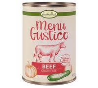 Lukullus Menu Gustico - Senza cereali 12 x 400 g - Manzo con Zucca, Mela & Origano