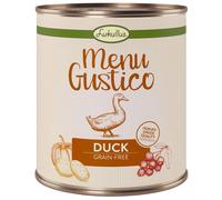 Lukullus Menu Gustico - Senza cereali 12 x 800 g - Anatra con carote, mirtilli rossi & rosmarino