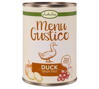 Lukullus Menu Gustico - Senza cereali 24 x 400 g - Anatra con carote, mirtilli rossi & rosmarino