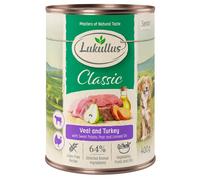 Lukullus 12 x 400 g Alimento umido per cani - Senior Vitello & Tacchino