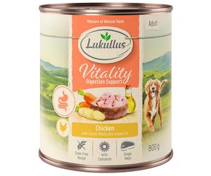 Lukullus Vitality 24 x 800 g - Digestion Support - Pollo