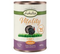 Lukullus Vitality Light Tacchino umido senza cereali cane - 6 x 400 g