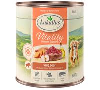 Lukullus Vitality Sistema immunitario Cinghiale - senza cereali per cane - 6 x 800 g