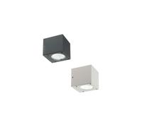 LULA FARETTO DA PARETE A CUBO PER ESTERNI IP54 LUCE 3000K O 4000K CON LED 6W BIANCO O ANTRACITE DI