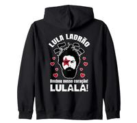 Lula Ladrão Roubou Nosso Coração Lula Brasil Felpa con Cappuccio