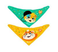 Lulabi 44 Gatti Set 2 Bavaglini In Cotone, Bandana, Boy - 9 Gr