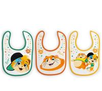 Lulabi 44 Gatti Set 3 Bavaglini In Cotone, Boy - 9 Gr