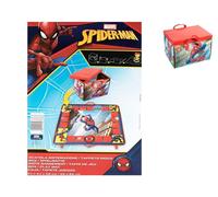 Lulabi Contenitore Con Tappeto Gioco Spiderman Decorato 32x4x42 Cm