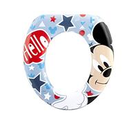 Lulabi Disney Mickey Icon Riduttore WC Soft per Bambini, Seduta Morbida Imbottita, Adattatore Water Universale, +12 Mesi