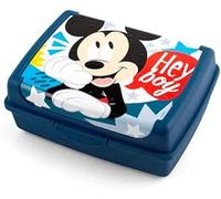 Lulabi Disney Mickey Porta Pranzo Bimbo, Porta Merenda in Plastica, Lunch Box, BPA Free, 17x13x6.5cm, Linea Icon