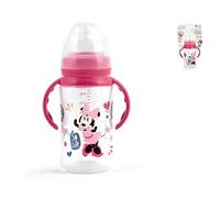 Lulabi Disney Minnie Icon Biberon con Manici, 210 ml - Anticolica, in Polipropilene con Tettarella in Silicone, dai 6 Mesi in Su
