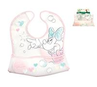 Lulabi Disney Minnie Tender, Bavaglino, Plastica, 30x28 cm, 6+ mesi, Rosa