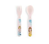 Lulabi Princess Set Cucchiaio e Forchetta, Polipropilene, Rosa