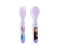 Lulabi Frozen Set Cucchiaio e Forchetta, Polipropilene, Lilla