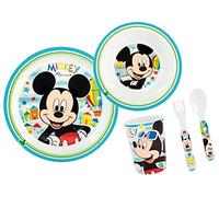 Lulabi Mickey Simply Set 5 Pezzi Bimbo, Melamina - 450 g