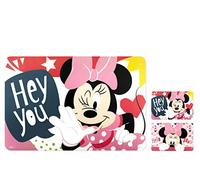 Lulabi Minnie Icon Set 12 Tovagliette in Polipropilene, 30x45cm