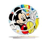 Lulabi Piatto Piano Disney Mickey Simply in Melamina, 22 cm - Resistente, Leggero, Facile da Pulire, Design Colorato per Pasti Quotidiani