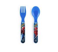 6x Confezione Cucchiaini E Forchette Spiderman Marvel Lulabi