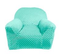 LULANDO Poltrona Plush MINKY Per Bambino Poltroncina Sedia Leggera Morbida e Stabile Oeko-Tex Standard 100 Schiuma Antiallergica Di Poliuretano, Farbe:Mint