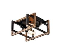 LULING 2-Light Plafoniera a soffitto zoccolo regolabile, lampada da soffitto 29CM a incasso, finitura in bronzo per corridoio, camera da letto, sala da pranzo. (Senza lampadina)