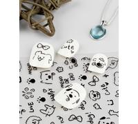 lulir Adesivi per Unghie Nail Art-Cagnolino graffiti nero,Sticker per Unghie Autoadesivi,Decorazioni Unghies Adesivi Facili da Applicare, per Donne,Amanti Dei Cani,DIY Manicure,Festa e Salone