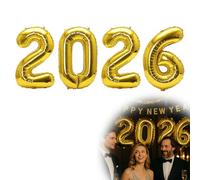 LuLiyLdJ 1 Set addobbi capodanno 2026, Palloncini capodanno 2026, Decorazioni capodanno 2026, 32 pollici