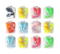 LuLiyLdJ 12 Paia di Tappi per Le Orecchie da Nuoto in Silicone, Tappi per Le Orecchie in Silicone riutilizzabili, Tappi per Le Orecchie Morbidi e Impermeabili con cancellazione del Rumore
